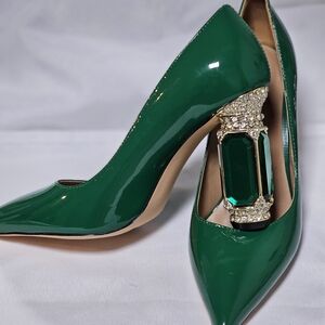 Elegant Green Women's Pumps